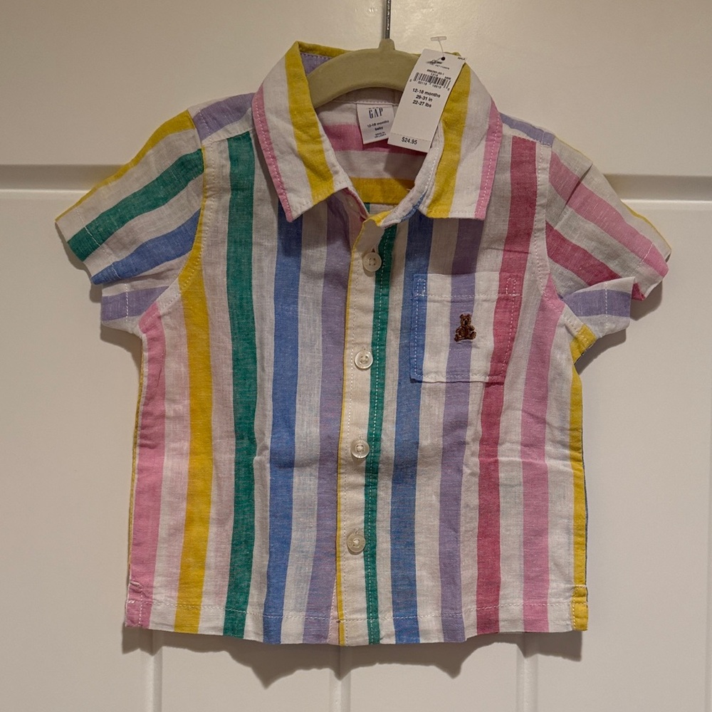 GAP Striped Button Down Shirt
